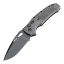 SIG K320A Tactical Automatic Folder: 3.5 Drop Point Blade - Black Cerakote Finish, Grey Polymer Frame - Hogue