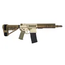 Blackout Defense Quantum DTL, .300blk, 9 Barrel, 1- 30rd Magazine, Slick Side, Clear Anodized/Burnt Bronze, Pistol - Blackout Defense