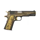 Colt Mfg, 1911 .45 ACP 5 Barrel Custom Engraved David and Goliath Battleworn Cerakote 1-200 Made Pistol - CNC Firearms