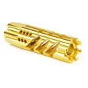 F-1 Firearms Surplus Dragon Slayer Muzzle Break 9mm / .36 Cal 1/2x28mm - GOLD - F1 Firearms