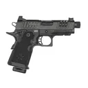 Staccato 2011 CS (V3), 9mm, 3.5 DLC Threaded Bull Barrel, 2 Magazines, AL Frame w/ Compact Grip, Optics Ready, DLC Slide, Curved Trigger, X Serrations, Pistol - Staccato