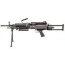 FN M249S PARA, 5.56mm, 16.1 Barrel, 1- 30rd Magazine & 1- 200rd Belt, Bipod, Adjustable Stock, Black, Rifle - FN