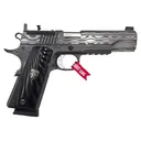 Cabot Damascus Bedside 1911 Government, 9mm, 5 in. Barrel, 10+1, Black Frame/Damascus Slide, Pistol - Cabot Guns