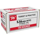 WIN AMMO USA 5.56X45 CASE LOT 55GR. FMJ 600RD CASE - Winchester