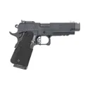 Accuracy X Pro Darkfighter, 9mm, 4.25 Barrel w/ Comp, 1- 16rd Magazine, Optic Ready, Carbon/Poly Grip, BlackOut Matte Finish, Pistol - Accuracy X