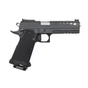 Accuracy X PRO D1 Delta, 9mm, 5 Barrel, 1- 17rd Magazine, Optic Ready, Carbon/Poly Grip, Sniper Gray, Pistol - Accuracy X