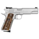 Alchemy Custom Weaponry 1911 Prime Elite, .45acp, 5 Barrel, 2- 8rd Magazines, Full Matte Chrome w/ Walnut Grips, Pistol - Alchemy Custom Weaponry