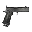 Masterpiece Arms DS9-TC Hybrid, 9mm, 4.6 Comp'd Barrel, 2- Magazines, Optics Ready, All Black, Pistol - MasterPiece Arms