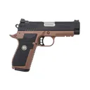 Wilson Combat Experior Compact Lightrail, 9mm, 4 Barrel, 2- 15rd Magazines, Black/Brown, Pistol - Wilson Combat