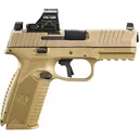 FN 66101926 509 MRD w/Optic Full Size Frame 9mm Luger 10+1 4.50 Black Stainless Steel Barrel, Flat Dark Earth PVD Optic Cut/Serrated Stainless Steel Slide, Flat Dark Earth Poly Frame w/Pic Rail & Grip, Holosun 407C Red Dot, Ambi, Pistol - Fn Herstal
