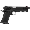 Rock Island 56862 Tac Ultra FS 10mm Auto Caliber with 5.50 in Threaded Barrel, 16+1 Capacity, Overall Black Parkerized Finish Steel, Picatinny Rail/Beavertail Frame, Serrated Slide & Black G10 Grip, Pistol - Armscor Firearms