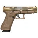 Weapon Works G47 Gen5 MOS Full Size Frame 9mm Luger 17+1 4.49 in Black GMB Barrel, MC w/Mesh Stippling MOS Cut/Serrated Steel Slide, FDE w/Diamond Stippling Polymer Frame w/Picatinny Rail, Pistol - Weapon Works