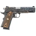 Charles Daly 440181 1911 Superior Grade Full Size Frame 45 ACP 8+1 5 Stainless Steel Barrel, Color Case Serrated Steel Slide & Steel w/Beavertail Frame, Checkered Walnut Grips, Pistol - Charles Daly