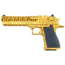Magnum Research Desert Eagle Mark XIX Pistol DE50TGTS, 50 AE, 6 in Barrel, Semi-Auto, Single Action, Formed Grips, Titanium Gold w/Tiger Stripes Finish, 8 + 1 Rd - Magnum Research