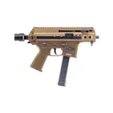 BT APC9K PRO, Semi-automatic, Pistol, 9MM, 4.3 in Threaded Barrel, Tan, 30 Rounds, 1 Magazine, Optic Not Included, No Brace, Glock Magazine Compatible, BLEM (Damage to Corner of Receiver) BT-361765-02-G-CT - B&T