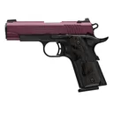 Browning Black Label, 1911, Single Action, Semi-auto, Metal Frame Pistol, Full Size, 380 ACP, 3.6 Barrel, Cerakote Finish, Black Cherry, Black Frame, Stippled Laminated Wood Grips, 3 Dot Sights, 10 Rounds, 2 Mags 051995492 - Browning