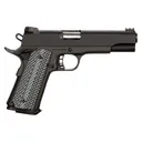 Rock Island 51991 Rock Ultra FS 10mm Auto Caliber with 5 in Barrel, 8+1 Capacity, Overall Black Parkerized Finish Steel, Beavertail Frame, Serrated Slide & Black/Gray G10 Grip, Pistol - Armscor Firearms
