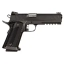 Rock Island 51679 Tac Ultra FSHC 9mm Luger Caliber with 5 in Barrel, 17+1 Capacity, Overall Black Parkerized Finish Steel, Picatinny Rail/Beavertail Frame, Serrated Slide & Black G10 Grip, Pistol - Armscor Firearms