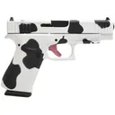 Glock PA4850204FRMOSMOO G48 Gen5 MOS Slim Frame 9mm Luger 10+1 4.17 Black GMB Barrel, Cow Print Cerakote MOS Cut/Serrated Steel Slide, Poly Frame w/Beavertail & Textured Grip, Pistol - Glock
