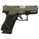 Weapon Works UX4350201-228081 G43X Sub-Compact Frame 9mm Luger 10+1 3.41 in Black Steel Barrel, OD Green w/Diamond Stippling Serrated Slide & Polymer Frame w/Beavertail, Black Textured Grip, Pistol - Weapon Works