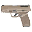 Springfield Hellcat Pro, Striker Fired, Semi-auto, Polymer Frame Pistol, 9MM, 3.7 in Hammer Forged Barrel, Cerakote Finish, Desert Flat Dark Earth Polymer Frame, Textured Grip, Tritium Front Sight, Ta - Springfield Armory