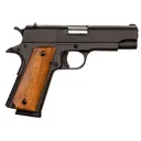 Rock Island 51417 GI Standard MS *CA Compliant 45 ACP Caliber with 4.20 in Barrel, 8+1 Capacity, Overall Black Parkerized Finish Steel, Beavertail Frame, Serrated Slide & Wood Grip, Pistol - Rock Island Armory