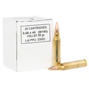 PPU PPRM556B Metric Rifle 5.56x45mmNATO 55gr Full Metal Jacket Boat Tail 1000 Per Box/1 Case, Centerfire Rifle Ammo - Ppu