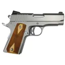 Rock Island 56829 Rock Standard CS Compact Frame 9mm Luger 8+1 3.60 in Stainless Steel Barrel, Serrated Slide, Matte Stainless Steel Frame w/Beavertail, Wood Double Checkered Grip, Pistol - Rock Island Armory