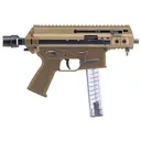B&T APC9K PRO, Semi-automatic, Pistol, 9MM, 4.3 in Threaded Barrel, Cerakote Finish, Tan, 30 Rounds, 1 Magazine, Telescopic Brace Adapter BT-361765-02-CT - B&T