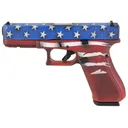 Glock 22 GEN 5 Semi-automatic Striker Fired Full Size 40 SW 4.49 in Red PA225S204-RWBBWFL, Wht, Blu BW Flag Polymer 15 Rounds 3 Mags Fixed Sights PA225S204-RWBBWFL Skydas Cerakote - Glock