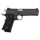 Rock Island 51484 Tac Standard FS 45 ACP Caliber with 5 in Barrel, 8+1 Capacity, Overall Black Parkerized Finish Steel, Picatinny Rail/Beavertail Frame, Serrated Slide & Black Rubber Grip, Pistol - Armscor Firearms