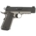 Girsan 392072 MC1911 C Untouchable Compact Frame 45 ACP 8+1 4.40 Black Steel Barrel, Black Serrated Steel Slide, Stainless Steel Frame w/Beavertail & Pic Rail, Black Poly Grip, Pistol - Girsan
