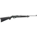 Ruger 10/22 Carbine, Semi-Automatic Rifle, 22 LR, 18.5 in Barrel, Clear Satin Finish, Stainless Steel, Black Synthetic Stock, Adjustable Rear and Gold Bead Front Sight, 10Rd, BLEM (Damaged Case) 01256 - Ruger