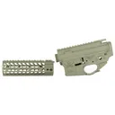 Spikes Tactical Calico Jack Lower/Upper Receiver Set, Semi-automatic, 223 Remington/556NATO, Cerakote Finish, Magpul Foliage Green, Includes 7 in MLOK Rail STS1616-PF7M - Spikes Tactical