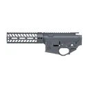 Spikes Tactical Crusader Forged Lower/Upper Receiver Set, Semi-automatic, 223 Remington/556NATO, Cerakote Finish, Combat Grey, Includes 7 in MLOK Rail STS1622-PG7M - Spikes Tactical