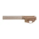 Spikes Tactical Punisher Lower/Upper Receiver Set, Semi-automatic, 223 Remington/556NATO, Cerakote Finish, Barrett Brown, Includes 13.2 in SAR3 Rail STS1615-PN3S - Spikes Tactical