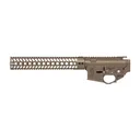 Spikes Tactical Snowflake Lower/Upper Receiver Set, Semi-automatic, 223 Remington/556NATO, Cerakote Finish, Burnt Bronze, Includes 12 in SAR3 Rail STS1630-PT2S - Spikes Tactical