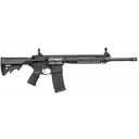 LWRC M6 IC Enhanced Gas Piston Carbine ICER5B14P, 5.56 NATO, 14.7 in Spiral Fluted BBL, LWRCI Stock, Skirmish Folding Sights, 9 in Modular Rail, Black Finish, Adj Gas Block, 30 Rds - Lwrc