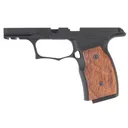 Sharps Bros. Grip Module SBGM01, Fits Sig P365/XL/X/X Macro with No Manual Safety, Anodized Black Finish, Inlcudes Brazilian Cherry Grip Panels SBGM01 - Sharps Bros