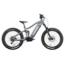 Rambo Bikes R750PFSGY Pursuit 2.0 Full Suspension Gray, Shimano High Performance 8 Speed, High Torque RTR1000TS Mid-Drive Motor, 20 mph Speed - Rambo Bikes