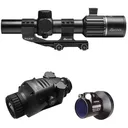 Burris 300674 BTC 35 V2 RT6 Combo Thermal Clip On/Handheld/Mountable Matte Black 1-4x35mm, Multi Reticle, 400x300, 50Hz Resolution, Zoom 1x/2x/4x, Includes SS #153204 - Burris Optics