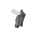 Rapid Force Rapid Force Duty Holster, Outside the Waistband Holster, Level 3 Retention, Fits Glock 17/31/47/22 (Will Not Fit Gen 5 G22) with Light and Red Dot Optic, Mid Ride, Quick Disconnect System, Right Hand, Polymer, Black RFS-0601-R-BB-112-D - Rapid Force