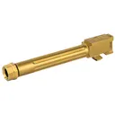 Agency Arms Mid Line Barrel MLG17G5T-FTIN, 9MM, Titanium Nitride Finish, Threaded And Fluted, Fits Glock 17 Gen 5 MLG17G5T-FTIN - Agency Arms