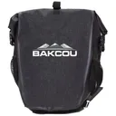Bakcou E-bikes APB Pannier Bag Black Heavy Canvas Fabric 2 Bags - Bakcou