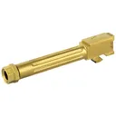 Agency Arms Mid Line Barrel MLG19G5T-FTIN, 9MM, Titanium Nitride Finish, Threaded And Fluted, Fits Glock 19 Gen 5 MLG19G5T-FTIN - Agency Arms