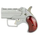 Old West Short Bore, Derringer, 380 ACP, 2.75 in Barrels, Satin Finish, Silver, Rosewood Grips, 2 Rounds, Guardian Package, Trigger Guard SBG380SR - Old West