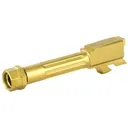 Agency Arms Mid Line Barrel MLG43T/FTIN, 9MM, Titanium Nitride Finish, Threaded And Fluted, Fits Glock 43 MLG43T/FTIN - Agency Arms