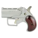 Old West Short Bore, Derringer, 9mm, 2.75 in Barrels, Satin Finish, Silver, Rosewood Grips, 2 Rounds, Guardian Package, Trigger Guard SBG9SR - Old West