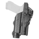 Rapid Force Rapid Force Duty Holster, Outside the Waistband Holster, Level 3 Retention, Fits Sig P320 with Light and Red Dot Sight, Mid Ride, Right Hand, Basket Weave Finish, Polymer, Black RFS-0691-R-BB-100-D - Rapid Force