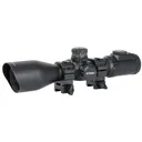 Leapers, Inc. - UTG Accushot Precision Series Rifle Scope, 3-12X44, Illuminated Mil-Dot Reticle, Compact, Adjustable Objective, 36 Colors, Includes EZ-TAP Rings, Black SCP3-UM312AOIEW - Leapers UTG